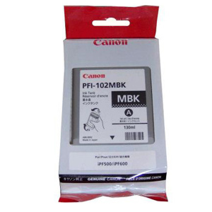 купить Картридж Canon/PFI-102MBK/Струйный широкоформатный/№102/матовый черный/130 мл в Алматы