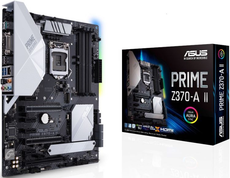 купить Материнская плата ASUS PRIME Z370-A II LGA1151 4xDDR4 (4000 O.C.) 6xSATA3 RAID 2xM.2 1xDVI 1xDP 1xHDMI 2xPCIe3.0/2.0x16, 1xPCIe3.0/2.0 x16, 4xPCIe 3.0/2.0 x1 Supports NVIDIA® 2-Way SLI™ Supports AMD 3-Way CrossFireX™ 4xUSB3.1 2xUSB2.0 ATX             в Алматы