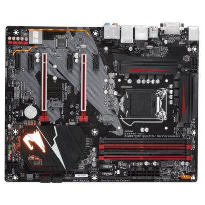 купить Материнская плата GIGABYTE Z370 AORUS Gaming K3 LGA1151 2xPCI-E DVI+HDMI GbLAN SATA RAID ATX 4DDR4 в Алматы