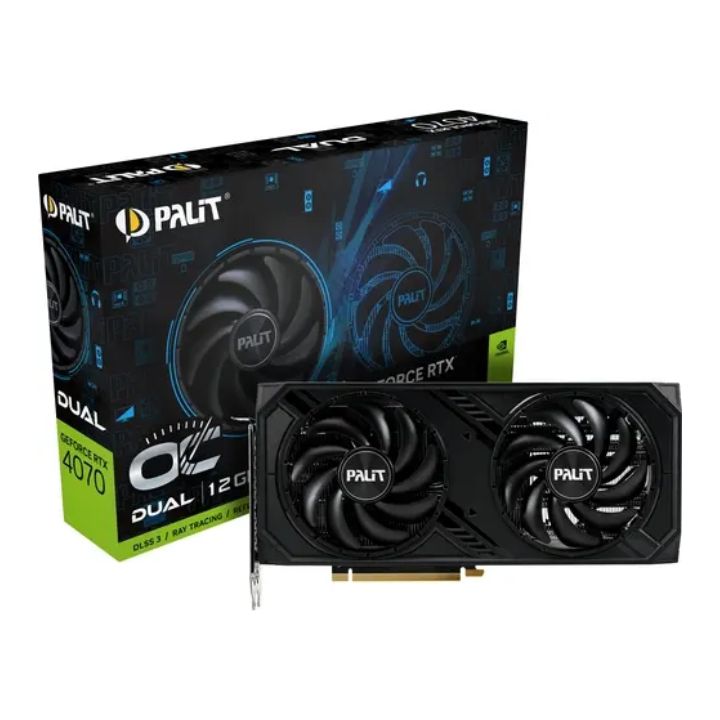 купить Видеокарта PALIT RTX4070 DUAL 12GB (NED4070019K9-1047D) в Алматы