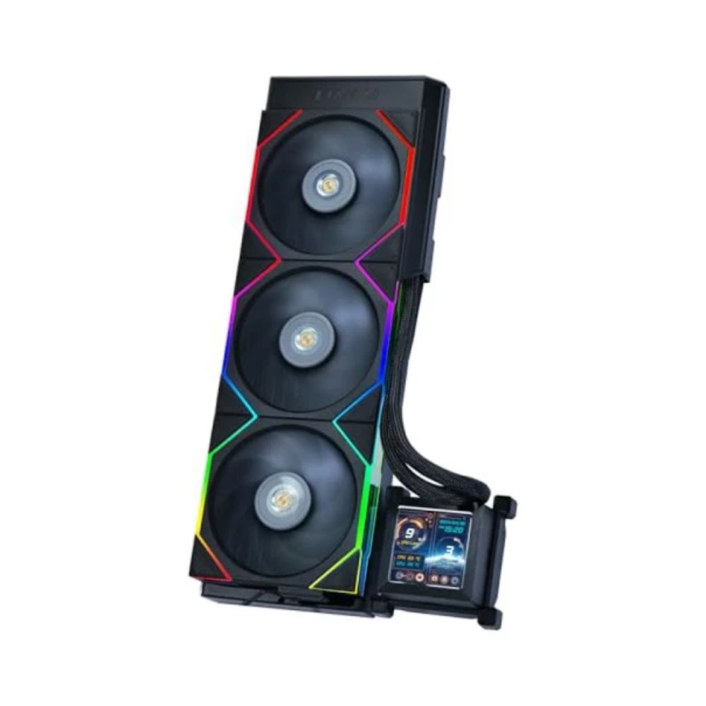 купить Водяное охлаждение для CPU Lian Li HydroShift LCD 360TL BLACK, ARGB, 3x120mm, G89.GHSLCD36TB.00 в Алматы