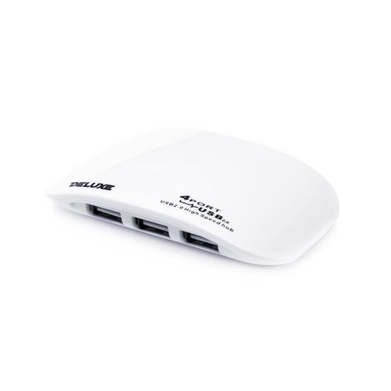 купить Расширитель USB, Deluxe, DUH4008W, 4 Порта, USB 2.0 Hi-Speed, Белый в Алматы