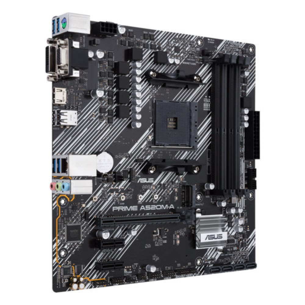купить ASUS PRIME А520М-А sAM4 А520 4xDDR4 HDMI-DVI-VGA mATX в Алматы