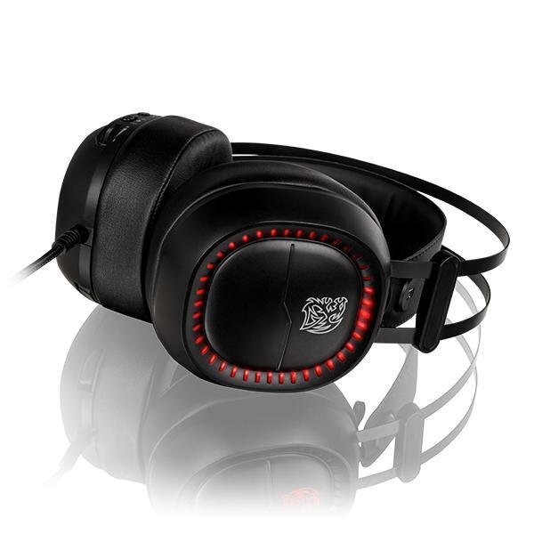 купить Наушники с микрофоном Tt eSports SHOCK PRO RGB 7.1, HT-SHK-DIECBK-25 в Алматы