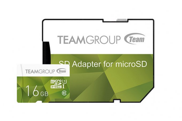 купить Карта памяти Team Group TCUSDH16GUHS43, Micro-SDHC, 16Gb, Class 10 UHS-I, W/GREEN Adapter в Алматы