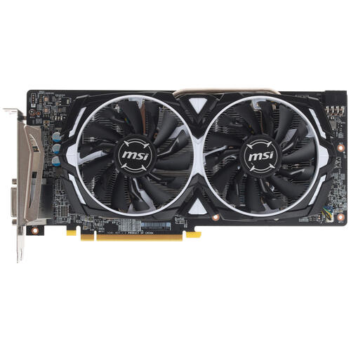 купить Видеокарта MSI Radeon RX 580, 8GB GDDR5 256-bit 1xDVI 2xHDMI 2xDP RX 580 ARMOR 8G OC в Алматы