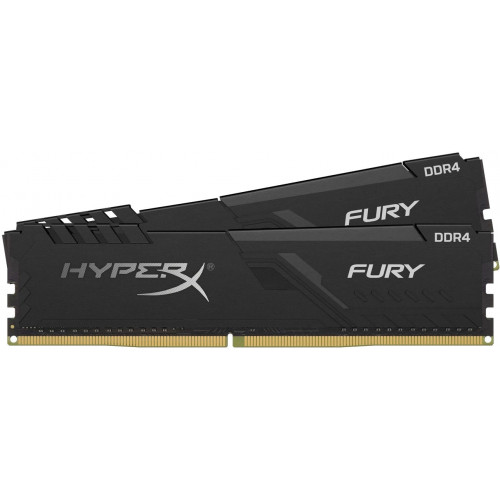 купить Комплект модулей памяти, Kingston, HyperX Fury HX430C15FB3K2/16 (в комплекте 2 шт), DDR4, 16GB (2x8GB), DIMM <PC4-24000/3000MHz>, Чёрный в Алматы