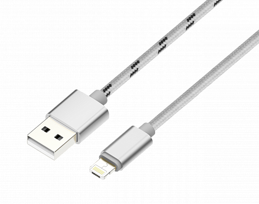 купить Кабель OLMIO USB 2.0 - MAGIC 5/8 (microUSB+lightning), 1м, 2.1А в Алматы