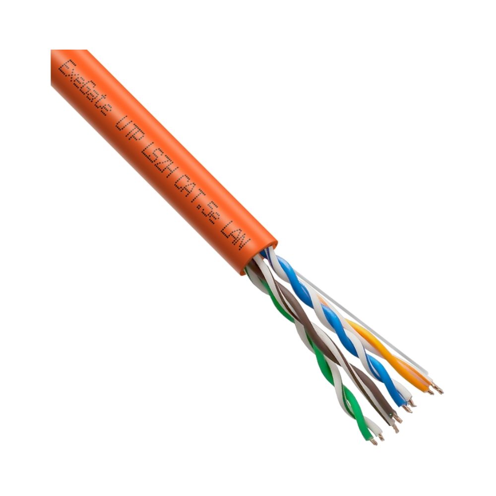 купить Cable UTP, ExeGate UTP4-C5e-CCA-S24-IN-LSZH-OR-305, бухта (~305м) в Алматы