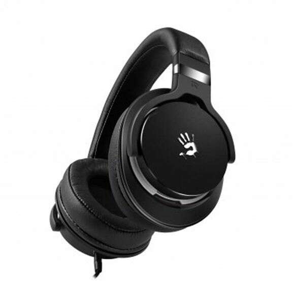 купить Наушники микрофон игровые Bloody MOCI M550-Black/Gray <10Hz-22kHz, 32 Ohms, 103dB, 1.3m 1m> в Алматы