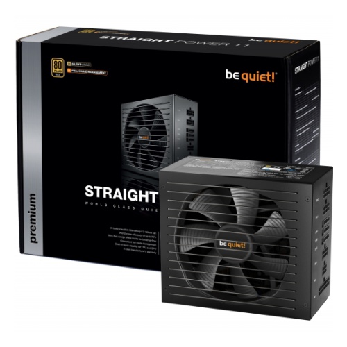 купить БП 550W Bequiet! STRAIGHT POWER 11 (BN281), 13.5CM FAN, полностью-модульный, Сертификация 80 PLUS® Gold, ATX, Кабели: 20+4P, 4+4P, 3*IDE, 9*SATA, 2*PCI-E6+2P в Алматы