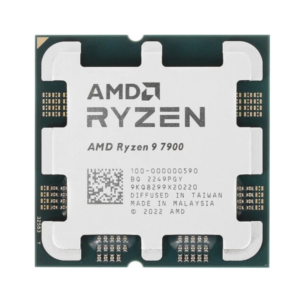 купить Процессор AMD Ryzen 9 7900 3,7Гц (5,4ГГцTurbo) 12/24  12MB L2 64MB L3 65W AM5 100-000000590 OEM в Алматы