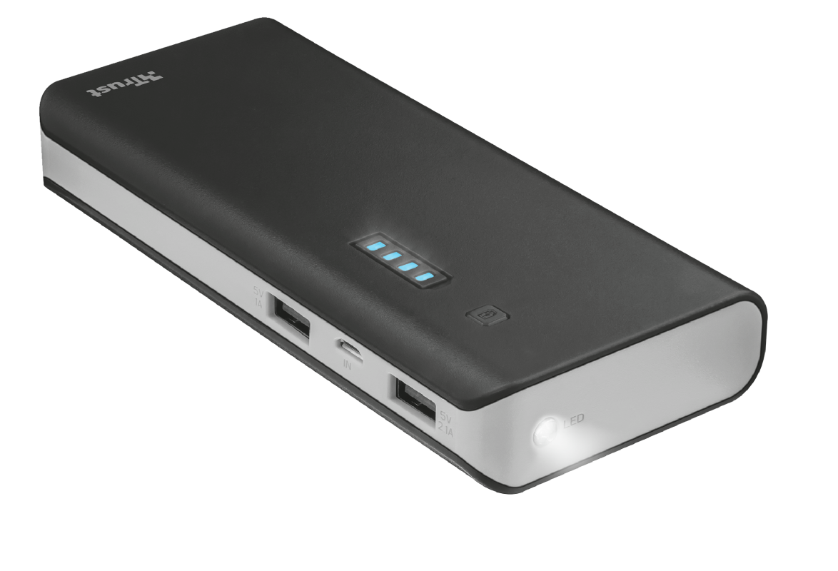 купить Зарядное устройство Trust  UR PRIMO POWERBANK 10000 - BLACK в Алматы