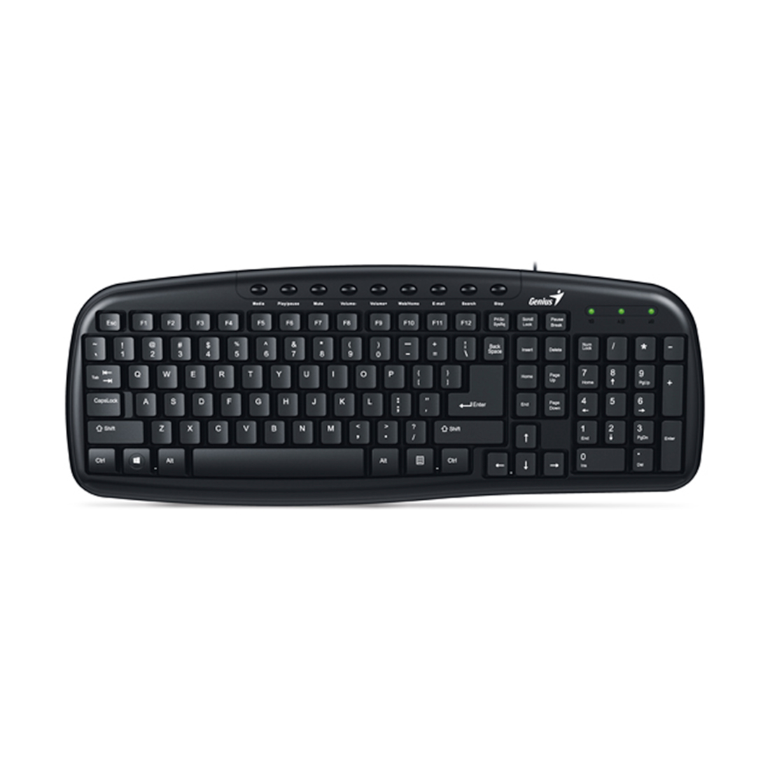 купить Клавиатура, Genius, KB-M225 C, USB, Чёрный в Алматы