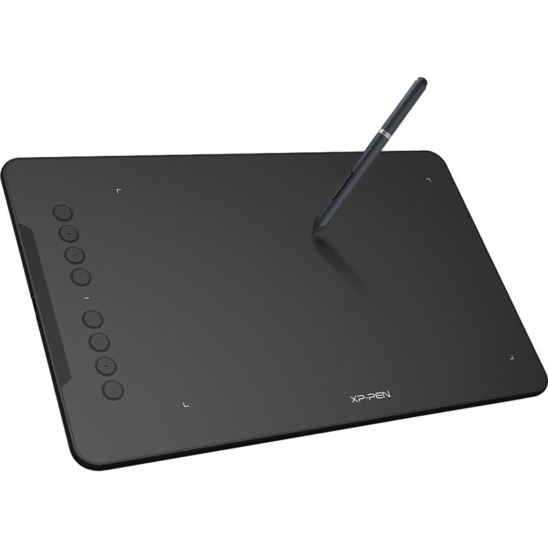 купить Графический планшет, XP-Pen, Deco 01, Разрешение 5080 lpi, Чувствительность к нажатию 8192, Интерфейс USB, Рабочая область 10*х6,25*, Чёрный в Алматы