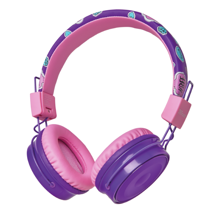 купить Наушники-накладные проводные Trust Comi Bluetooth фиолетовый в Алматы