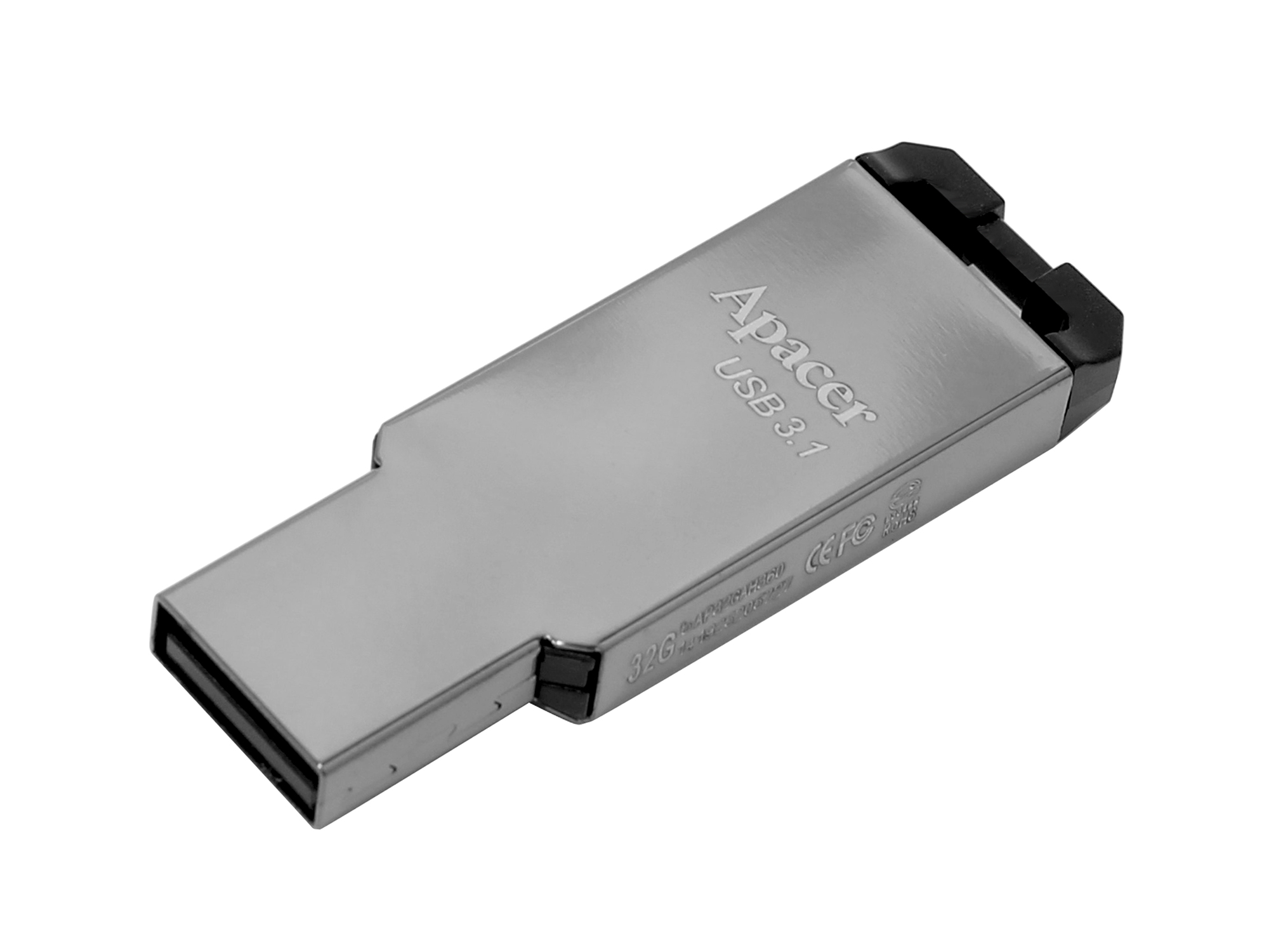 купить USB-накопитель, Apacer, AH360, AP64GAH360A-1, 64GB, USB 3.1, Серый в Алматы