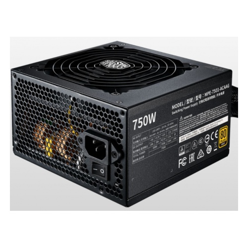 купить Блок питания CoolerMaster MWE GOLD 750 V2 500-750W Non Modular, 80+ GOLD MPE-7501-ACAAG-EU в Алматы