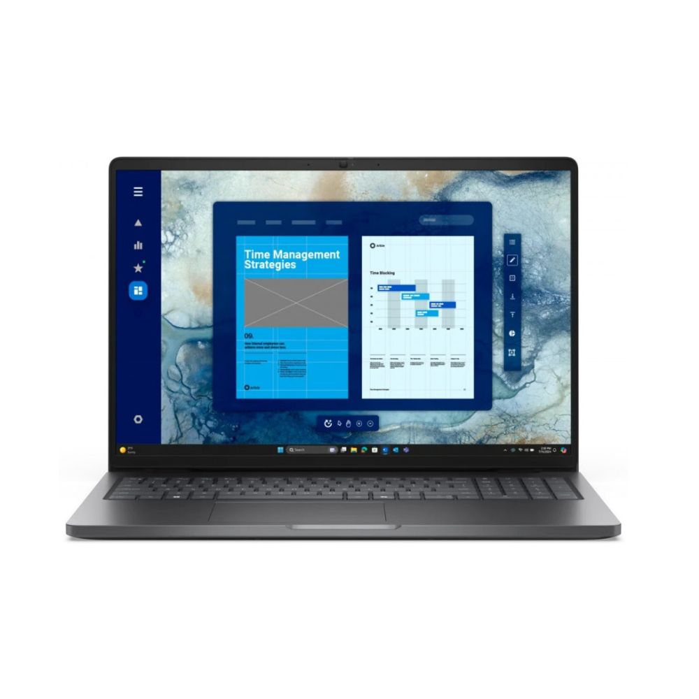 купить Ноутбук Dell Pro 16 PC16250, Core Ultra 7 255U/16*FHD /16GB/512GB/Intel Graphics/LAN/W11Pro 210-BQHB_BTO107 в Алматы