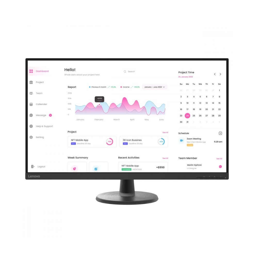 Купить Монитор 31.5* Lenovo D32u-40, Black, VA, 3840x2160@60Hz, 250кд/м2, 3000:1, 4ms, 2xHDMI, DP 66FDGAC2EU в Алматы