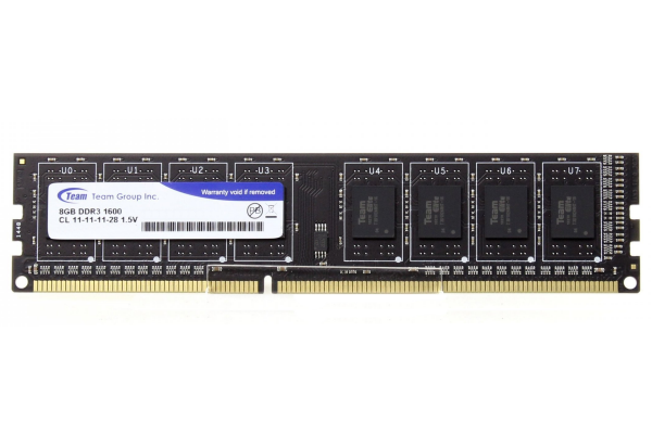 купить ОЗУ Team Group DDR3 8Gb/1600MHz, CL11-11-11-28, Black, TED38G1600C1101 в Алматы