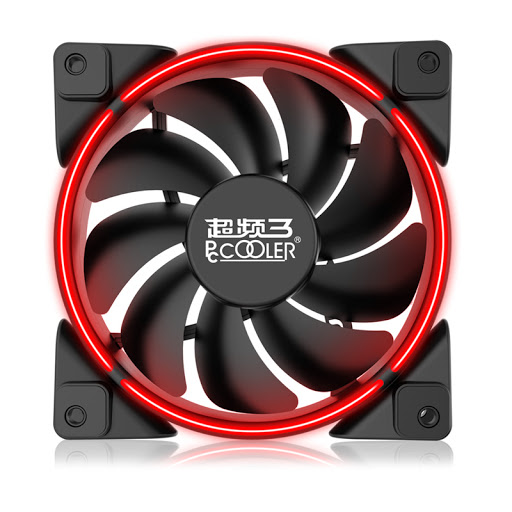 купить Кулер для корпуса PCcooler CORONA RED  цвет подсветки красный в Алматы