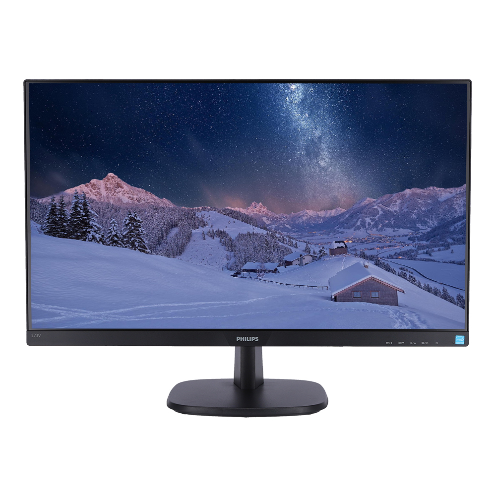 купить Монитор 27" PHILIPS 273V7QDAB (00/01) IPS 1920x1080 250кдм 5мс 1000:1 VGA DVI HDMI 2x2W в Алматы