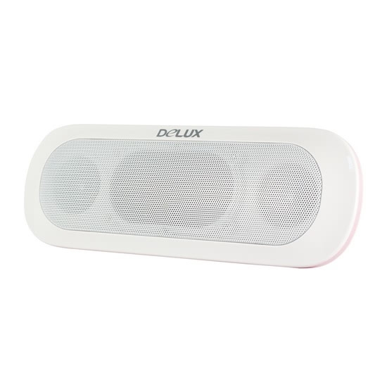 купить Колонки, Delux, DLS-Q7UP, Портативные, Порт USB, SD кардридер, RMS 2W*2, Бело-Розовый в Алматы