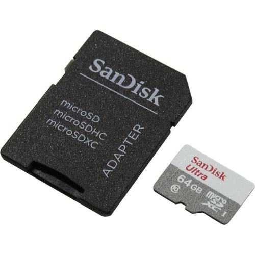 купить Карта памяти SANDISK  64GB Ultra SDXC 100MB/s Class 10 SDSQUNR-064G-GN3MA в Алматы