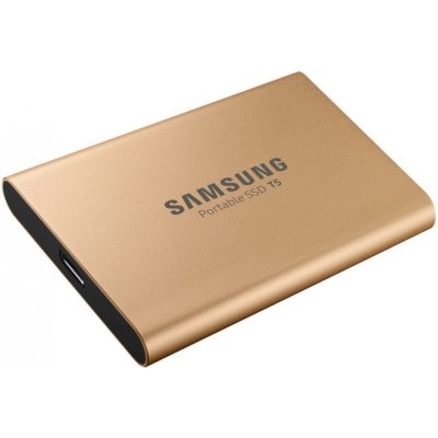 купить Внешний SDD Samsung T5 500Mb MU-PA500G/WW USB 3.1 Gen 2 Type-C Аппаратное AES 256-битное шифрование Цвет: Rose Gold в Алматы