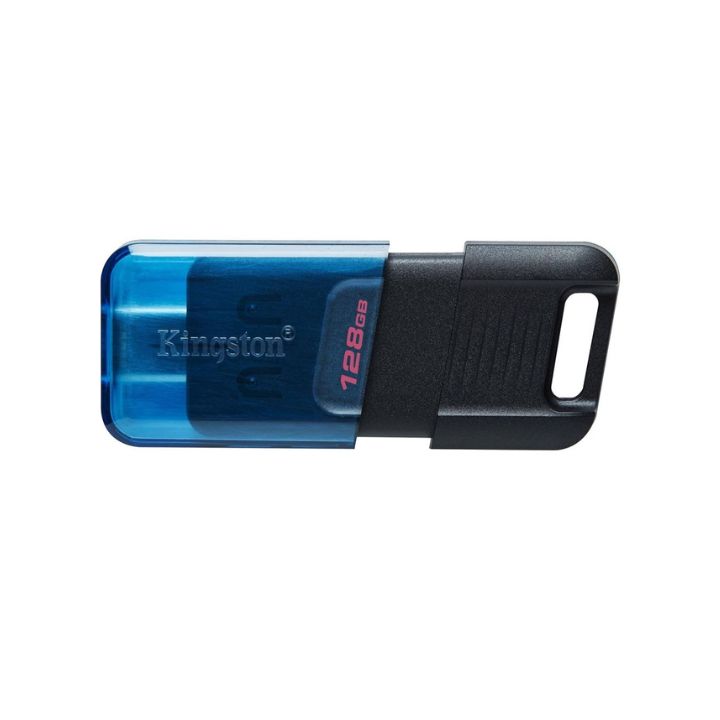 купить Флэш-накопитель Kingston 128Gb USB-C 3.2 Data Traveler 80M (Blue-Black) в Алматы