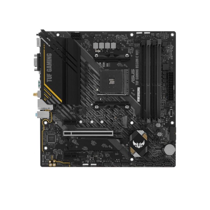 купить Материнская плата ASUS TUF GAMING B550M-E WIFI AMD B550 AM4 4xDDR4 4xSATA3 2xM.2 D-Sub HDMI DP mATX в Алматы