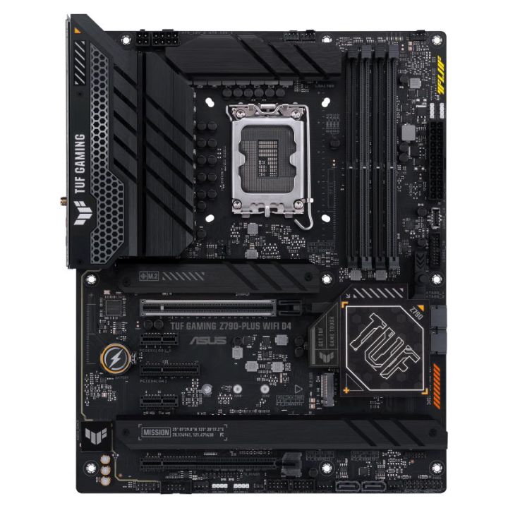 купить Сист. плата ASUS TUF GAMING Z790-PLUS WIFI D4,Z790,1700,4xDIMM DDR4,2xPCI-Ex16 ,PCIe x1,PCIe x4,4xM.2,4xSATA,WIFI6,BOX в Алматы