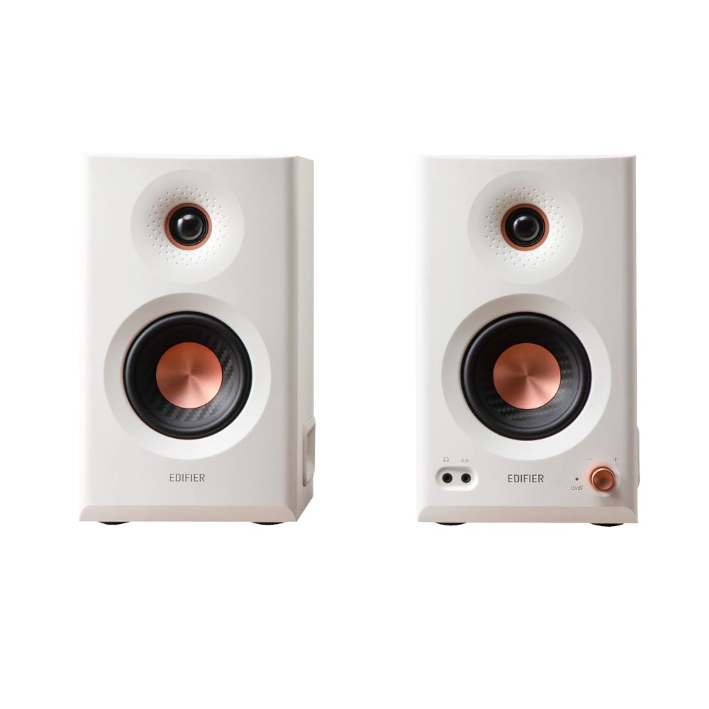 Купить Акустическая система Edifier MR5 White <2.0, RMS 110Вт, 46Гц-40кГц, BT6.0, XLR, TRS, RCA/AUX> в Алматы