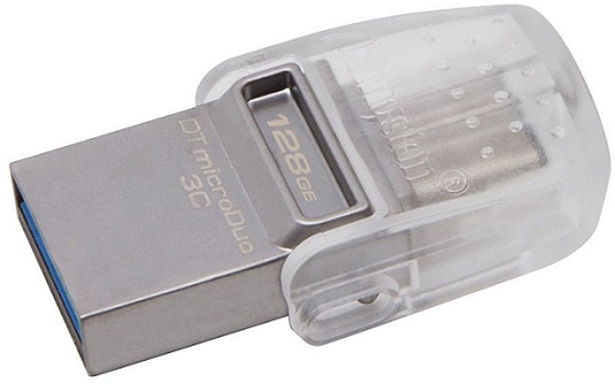 купить USB Флеш 128GB 3.0 Kingston OTG DTDUO3C/128GB металл в Алматы