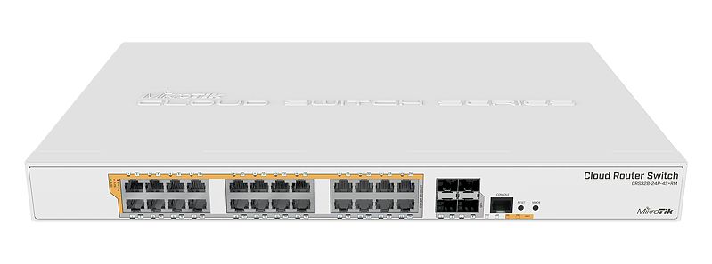 купить Сетевой коммутатор MikroTik CRS328-24P-4S+RM  Cloud Router Switch, 24x1000 (All PoE, 500W), 4SFP+ в Алматы