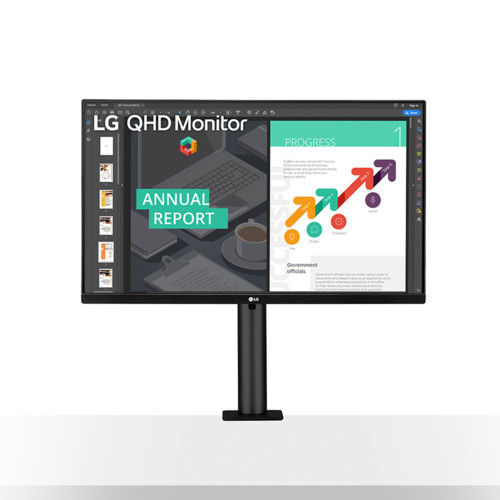 купить Монитор LG 27*,Черный, IPS, 2560*1440, 2K, 5 мс, 16:9, 350cd/m2, 178&deg;/178&deg;, 1000:1, 5 000 000:1, 75Гц, Плотность пикселей 163 PPI, Шаг пикселя 0.2331, Интерфейс подключения 2xHDMI, DisplayPort, USB 3. 2) в Алматы
