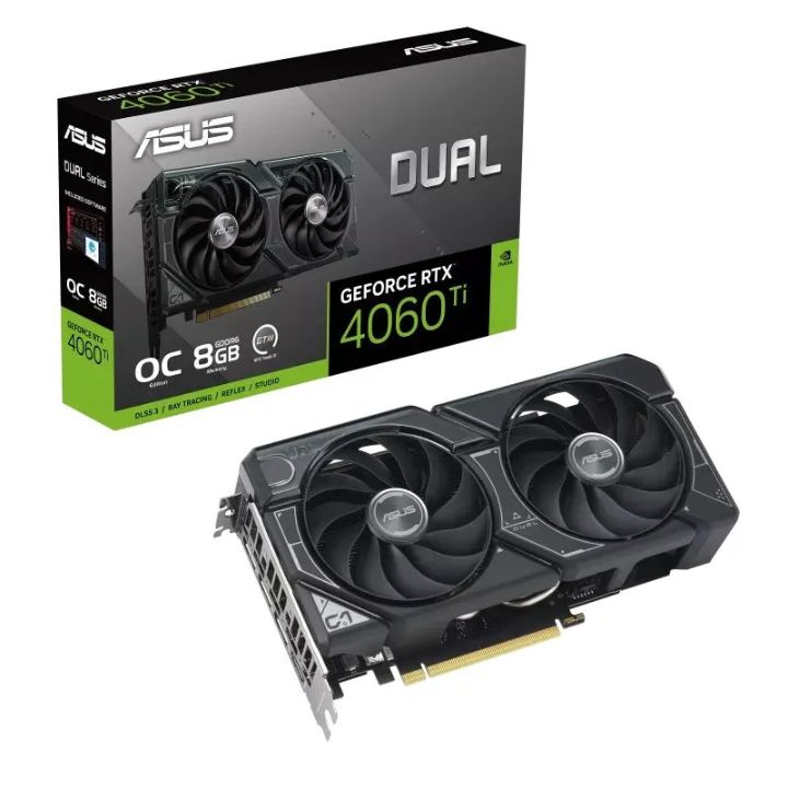 купить Видеокарта ASUS GeForce RTX 4060 Ti Dual OC Edition 8 ГБ (90YV0J40-M0NA00) в Алматы