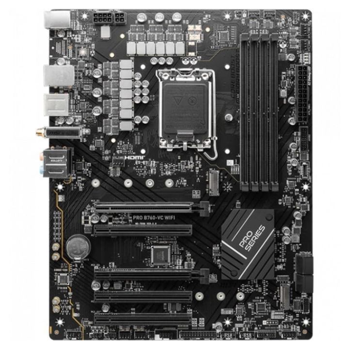 купить Материнcкая плата MSI PRO B760-VC WIFI B760 4xDDR5 M.2 WiFi BT ATX в Алматы
