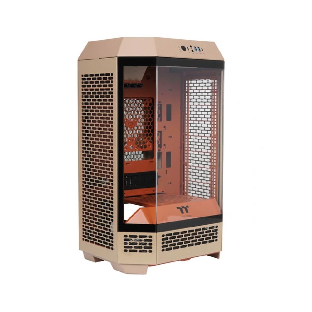 Купить Корпус Thermaltake The Tower 300 Gravel Sand, Micro Tower, m-ITX, Brown,3x3.5*/3x2.5*,2xUSB3.0,USB-C CA-1Y4-00SGWN-00 в Алматы