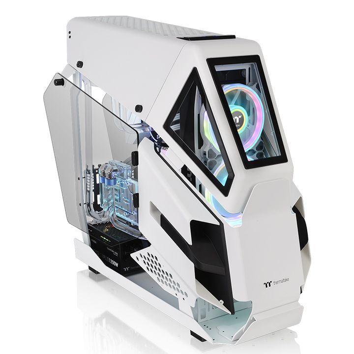 купить Компьютерный корпус, Thermaltake, AH T600 Snow, CA-1Q4-00M6WN-00, E-ATX/Micro ATX/ Mini-ITX/ATX, USB 3.1 Type C/ 2*3.0/ 1*2.0, HD-Audio, Высота процессорного куллера до 195 мм, Длина VGA до 440 мм, 2*3.5*/3*2.5*, 628.3*337*763 мм, Без Б/П, Белый в Алматы