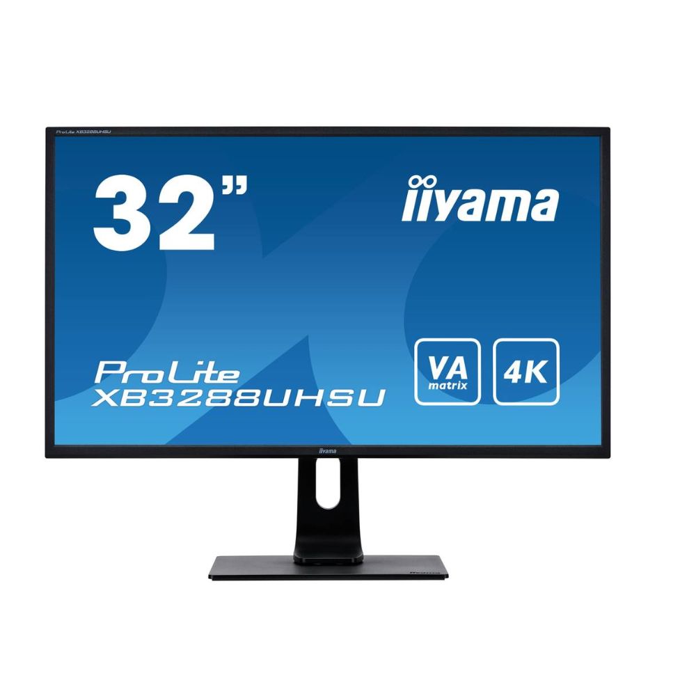 Купить Монитор 31.5* iiyama ProLite XB3288UHSU, Black, VA, 3840x2160@60Hz, 300кд/м2, 3ms, 2xHDMI, DP XB3288UHSU-B1 в Алматы