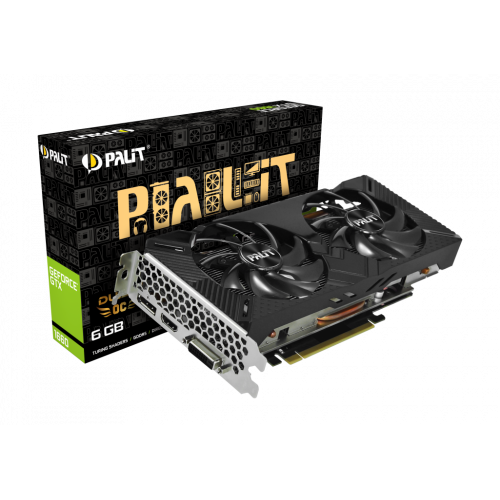купить Видеокарта, PALIT, GTX1660 DUAL OC 6G 4710636270680, NE51660S18J9-1161A, GDDR5, 192bit, DP, HDMI, DVI, Цветная коробка в Алматы
