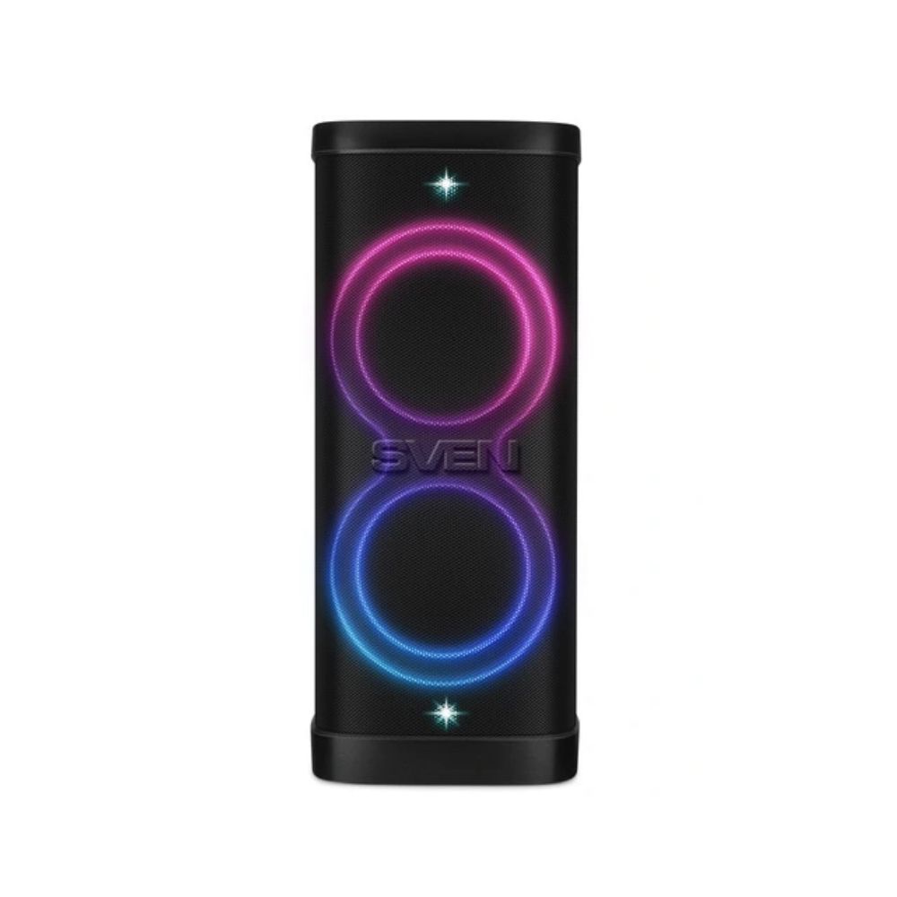 Купить SVEN PS-1250, черный, акустическая система 300W, TWS, IPx4, Bluetooth, FM, USB, microSD, LED-display в Алматы
