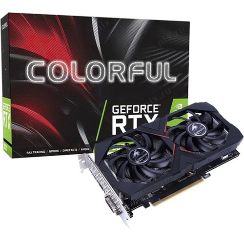 купить Видеокарта 6Gb PCI-E GDDR6 COLORFUL RTX2060 6G V2 BA4V, HDMI+DP+DVI, GeForce RTX2060 в Алматы