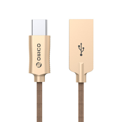купить Кабель TypeC ORICO HCU-10-V1-CF <1М, USB2.0, 2.4A, COFFEE> в Алматы