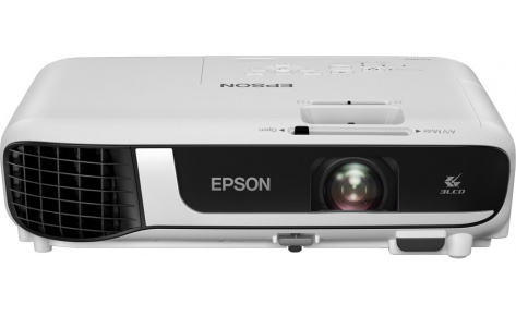 купить Проектор Epson EB-X51, 3LCD, 0.55", XGA (1024х768), 3800lm, 4:3, 16 000:1, HDMI, VGA, RCA, USB Type A,B, V11H976040 в Алматы