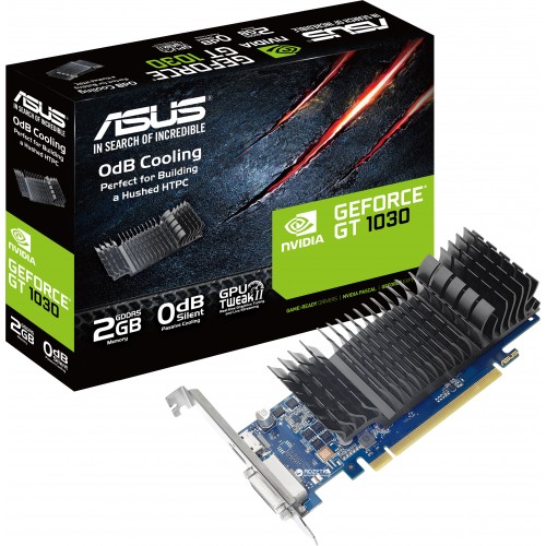 купить Видеокарта ASUS GeForce GT1030 2GB 64bit GDDR5 6008MHz 1xHDMI 1xDVI-D HDCP low profile GT1030-SL-2G-BRK                                                                                                                                                    в Алматы