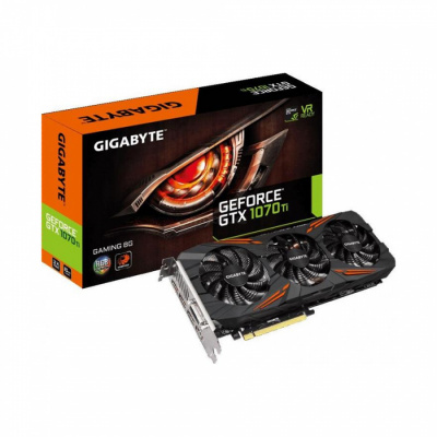 купить Видеокарта GIGABYTE VGA PCIE16 GTX1070TI 8GB GDDR5 GV-N107TGAMING-8GD GIGABYTE в Алматы