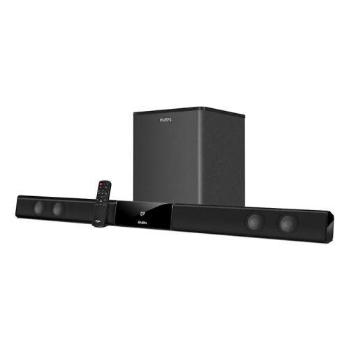 купить Саундбар Sven SB-700, черный (200 Вт, USB, дисплей, ПДУ, Optical, Bluetooth, беспроводной сабвуфер) в Алматы